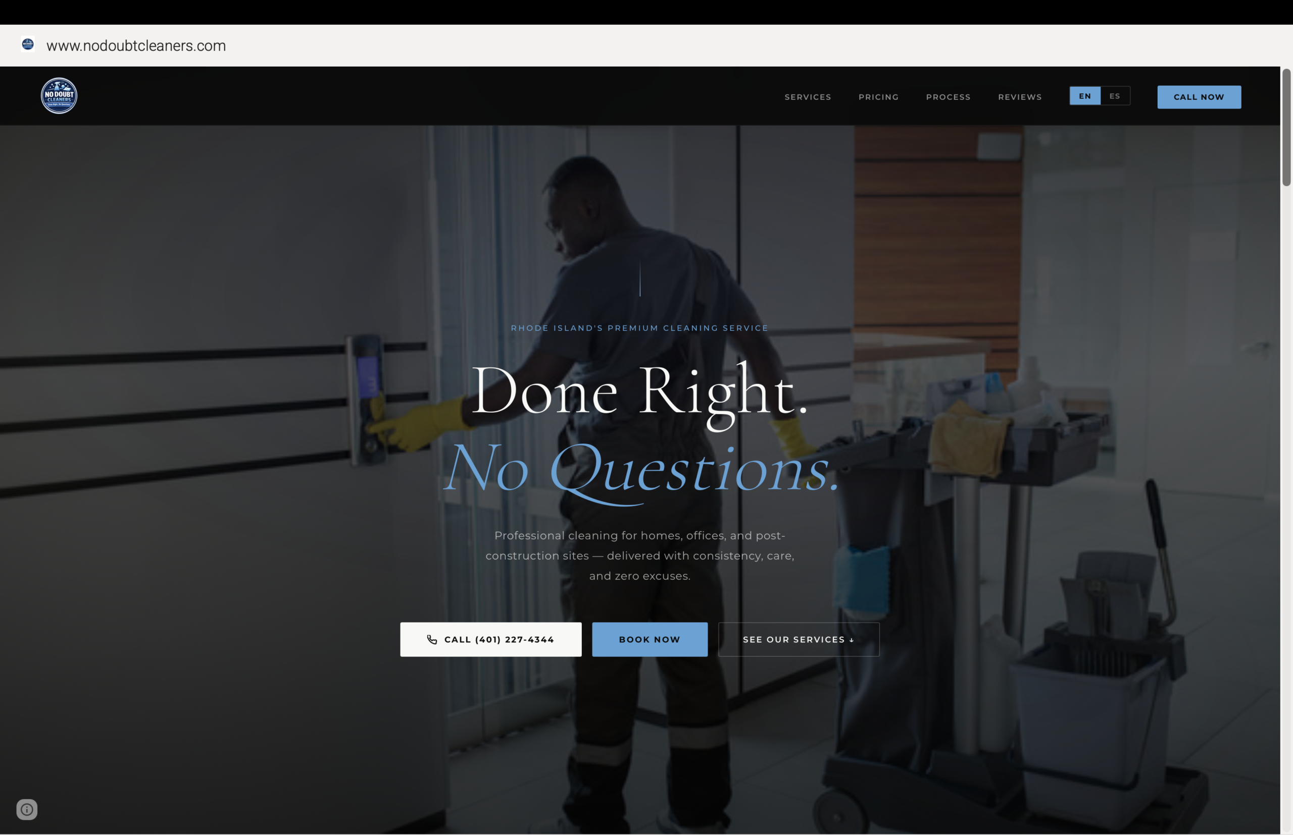 No Doubt Cleaners website
